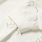 Песочник Bloom Baby Короны с кор. рукавом, р. 62 см, молочный 9932246 - фото 14395358