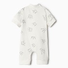 Песочник Bloom Baby Короны с кор. рукавом, р. 62 см, молочный 9932246 - фото 14395360