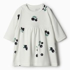 Платье Bloom Baby Черники с дл. рукавом, р. 62 см, молочный - фото 109143632