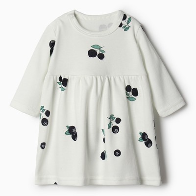 Платье Bloom Baby Черники с дл. рукавом, р. 80 см, молочный