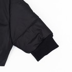 Комбинезон для животных, зимний на флисе, 3XL(ДС 36-38 см, ОГ 48-52 см, ОШ 36 см), чёрный - фото 23018236