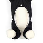Комбинезон для животных, зимний на флисе, 3XL(ДС 36-38 см, ОГ 48-52 см, ОШ 36 см), чёрный - фото 23018232