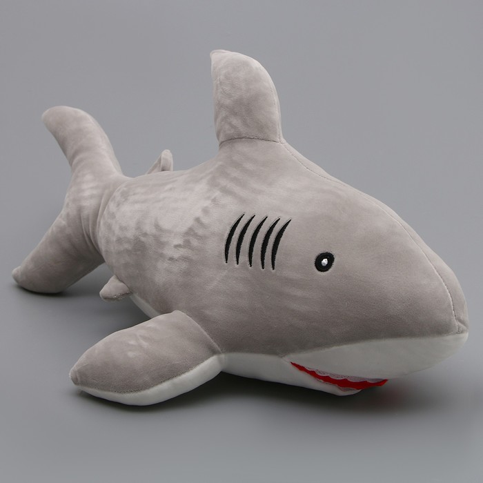 Мягкая игрушка «Акула», 55 см, цвет серый - Фото 1