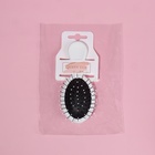 Расчёска-мини массажная, 5,6 × 13,6 см, цвет МИКС - фото 24637623