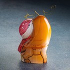 Сувенир  "Дед Мороз с оленем", селенит - фото 7632761