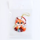 Ёлочная игрушка - подвеска деревянная «Новый год! Лисёнок» - Фото 5