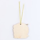 Ёлочная игрушка - подвеска деревянная «Новый год! Оленёнок» - Фото 3