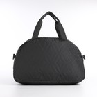 Сумка спортивная на молнии, наружный карман, длинный ремень, средний размер, цвет серый - Фото 2