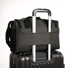Сумка дорожная на молнии, держатель для чемодана, длинный ремень, цвет хаки - фото 10991007