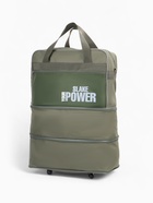 Сумка дорожная 20" на 4 колёсах, отдел на молнии, с увеличением, наружный карман, длинный ремень, хаки - Фото 9