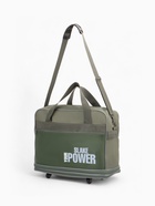 Сумка дорожная 20" на 4 колёсах, отдел на молнии, с увеличением, наружный карман, длинный ремень, хаки - Фото 3