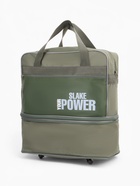 Сумка дорожная 20" на 4 колёсах, отдел на молнии, с увеличением, наружный карман, длинный ремень, хаки - Фото 8