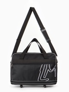 Сумка дорожная 20" на колёсах, отдел на молнии, с увеличением, наружный карман, длинный ремень, чёрная - Фото 3