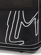 Сумка дорожная 20" на колёсах, отдел на молнии, с увеличением, наружный карман, длинный ремень, чёрная - Фото 7