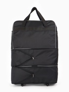 Сумка дорожная 20" на колёсах, отдел на молнии, с увеличением, наружный карман, длинный ремень, чёрная - Фото 16