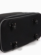 Сумка дорожная 20" на колёсах, отдел на молнии, с увеличением, наружный карман, длинный ремень, чёрная - Фото 10