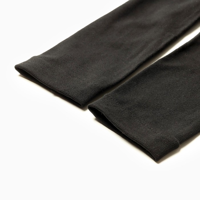 Леггинсы женские утепленные (с термоэффектом), цвет черный, размер 2