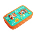 Пенал школьный, 3 секции, 12.5×20.5×5.5 см «Зверята» - Фото 2