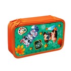 Пенал школьный, 3 секции, 12.5×20.5×5.5 см «Зверята» - Фото 3