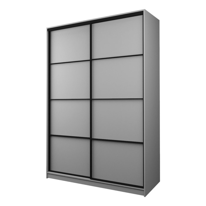 Шкаф-купе Max-МШ-23-6-16-11, 1600×600×2300 мм, цвет серый шагрень - Фото 1