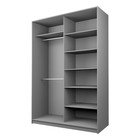 Шкаф-купе 2-х дверный Max 55, 1600×600×2300 мм, зеркало, цвет ясень анкор тёмный - Фото 2