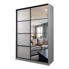 Шкаф-купе Max-МШ-23-6-18-15, 1800×600×2300 мм, зеркало, цвет ясень анкор светлый - Фото 1