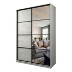 Шкаф-купе Max-МШ-23-6-18-15, 1800×600×2300 мм, зеркало, цвет дуб крафт белый - Фото 1