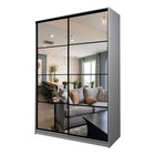 Шкаф-купе Max-МШ-23-6-18-55, 1800×600×2300 мм, зеркало, цвет ясень анкор светлый - Фото 1