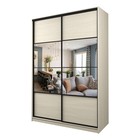 Шкаф-купе Max-МШ-23-6-18-77, 1800×600×2300 мм, зеркало, цвет дуб молочный - Фото 1