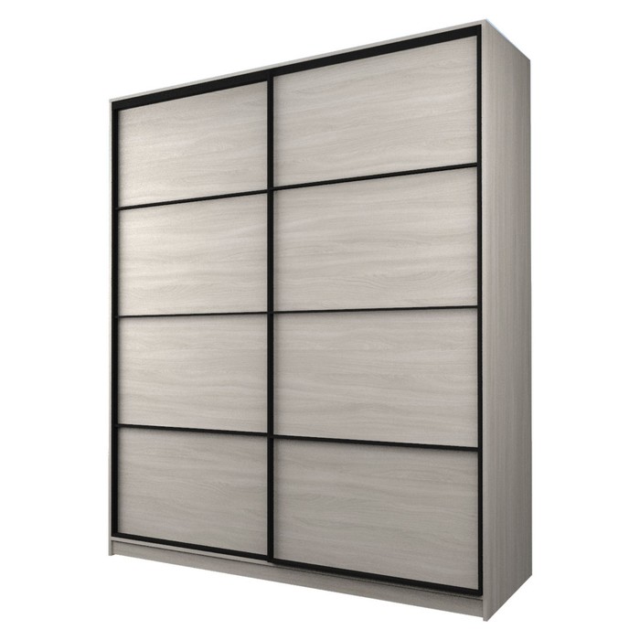 Шкаф-купе Max-МШ-23-6-20/2-11, 2000×600×2300 мм, цвет ясень шимо светлый - Фото 1