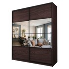 Шкаф-купе Max-МШ-23-6-20/2-77, 2000×600×2300 мм, зеркало, цвет венге - Фото 1