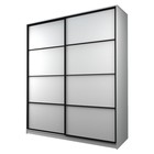 Шкаф - купе Max-МШ-23-6-22/2-11, 2200×600×2300 мм, цвет белый шагрень - Фото 1