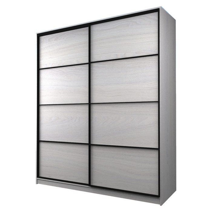 Шкаф-купе Max-МШ-23-6-22/2-11, 2200×600×2300 мм, цвет ясень анкор светлый - Фото 1