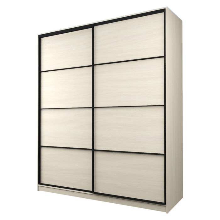 Шкаф-купе Max-МШ-23-6-22/2-11, 2200×600×2300 мм, цвет дуб молочный - Фото 1