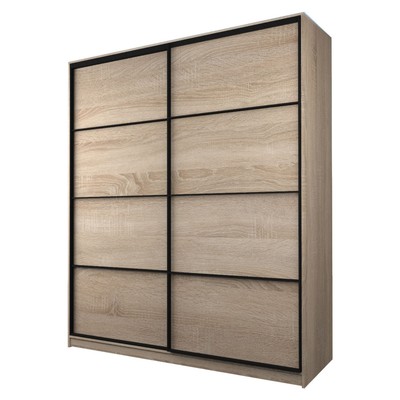 Шкаф - купе Max-МШ-23-6-22/2-11, 2200×600×2300 мм, цвет дуб сонома