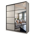 Шкаф - купе Max-МШ-23-6-22/2-15, с зеркалом, 2200×600×2300 мм, цвет ясень шимо светлый - Фото 1