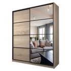 Шкаф-купе Max-МШ-23-6-22/2-15, 2200×600×2300 мм, зеркало, цвет дуб сонома - Фото 1