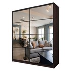 Шкаф - купе Max-МШ-23-6-22/2-55, с зеркалом, 2200×600×2300 мм, цвет венге - Фото 1