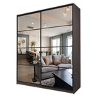 Шкаф-купе 2-х дверный Max 2-55, 2200×600×2300 мм, зеркало, цвет ясень анкор тёмный - Фото 1