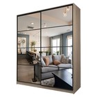 Шкаф - купе Max-МШ-23-6-22/2-55, с зеркалом, 2200×600×2300 мм, цвет дуб сонома - Фото 1