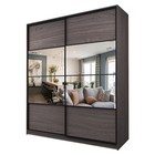 Шкаф-купе 2-х дверный Max 2/77, 2200×600×2300 мм, зеркало, цвет ясень анкор тёмный - Фото 1
