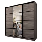 Шкаф-купе 3-х дверный Max 151, 2400×600×2300 мм, зеркало, цвет ясень шимо тёмный - Фото 1