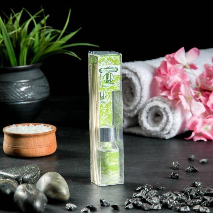 Диффузор ароматический "Флора" 10 мл, палочки 4шт, аромат бамбук - Фото 1