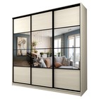 Шкаф - купе Max-МШ-23-6-24/2-777, с зеркалом, 2400×600×2300 мм, цвет дуб молочный - Фото 1