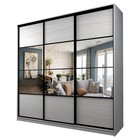 Шкаф-купе Max-МШ-23-6-27-777, 2666×600×2300 мм, зеркало, цвет ясень анкор светлый - Фото 1