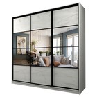 Шкаф-купе Max-МШ-23-6-27-777, 2666×600×2300 мм, зеркало, цвет дуб крафт белый - Фото 1