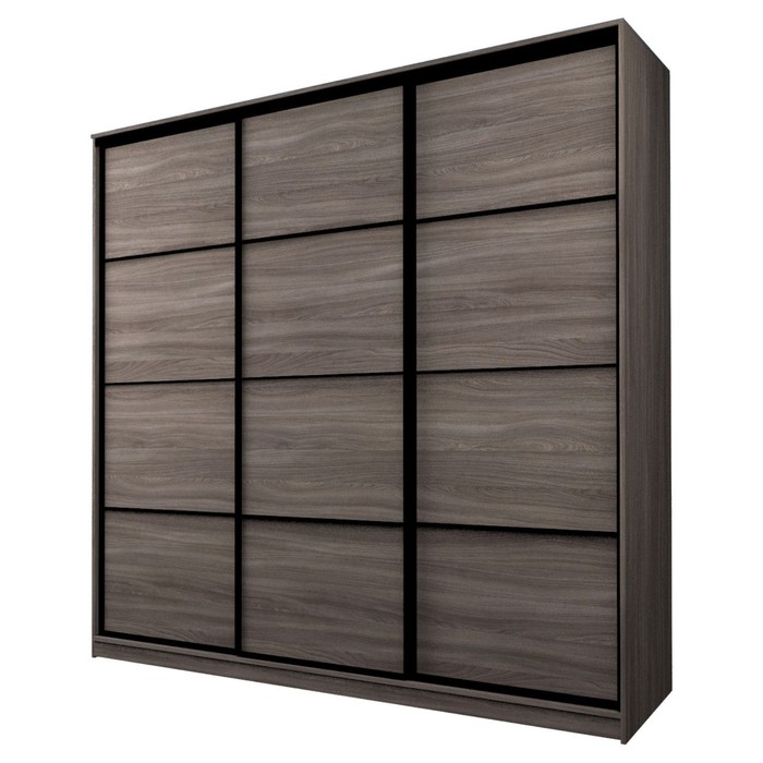 Шкаф-купе 3-х дверный Max 2/111, 2666×600×2300 мм, цвет ясень шимо тёмный - Фото 1