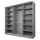 Шкаф-купе Max-МШ-23-6-27/2-555, 2666×600×2300 мм, зеркало, цвет дуб крафт белый - Фото 2