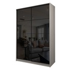 Шкаф-купе Max-МШ-23-6-16-22, 1600×600×2300 мм, цвет ясень шимо светлый / стекло чёрное - Фото 1