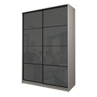 Шкаф-купе Max-МШ-23-6-16-22, 1600×600×2300 мм, ясень шимо светлый / стекло тёмно-серое - Фото 1